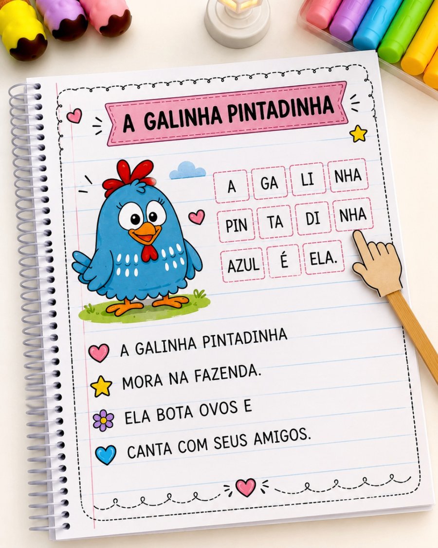 Atividade de leitura A Galinha Pintadinha